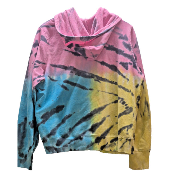 No Boundaries Tie Dye Zip Hoodie – Juniors XXL – Lightweight Hooded Jacket - Picture 2 of 12